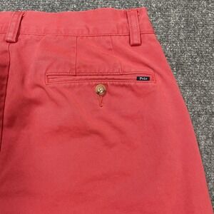 Polo Ralph Lauren Shorts Mens 30 Red Stretch Classic Fit Flat Front Casual Chino